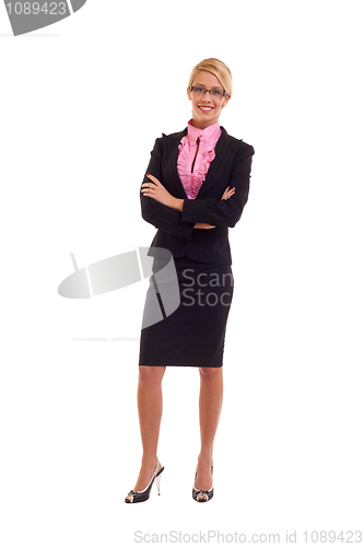 Image of business woman with hands crossed