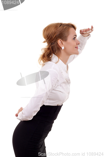 Image of  business woman looking forward 