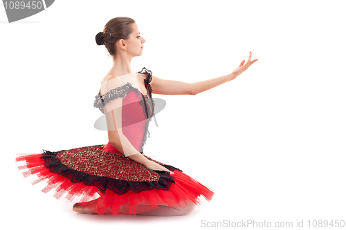 Image of  seated ballerina 