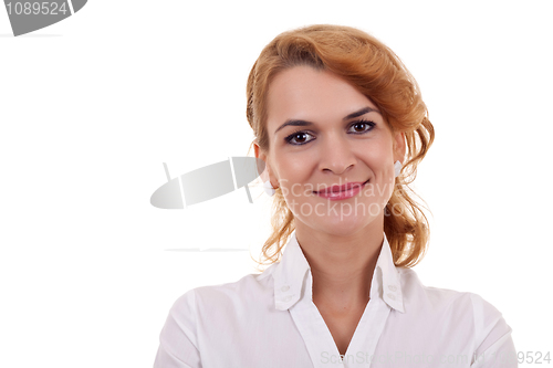 Image of  beautiful business woman's face 