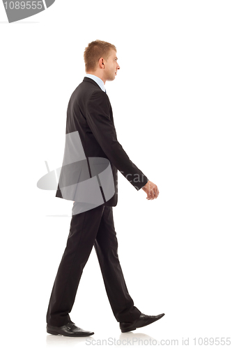 Image of  business man walking