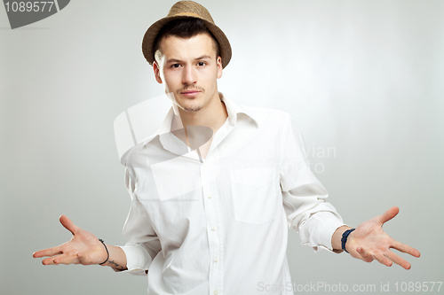 Image of Young handsome fashion man