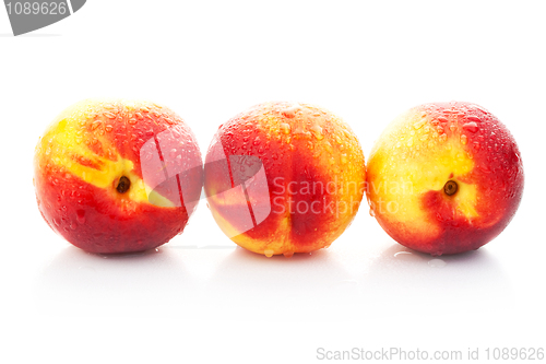 Image of The ripe red peaches