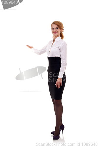 Image of  business woman presenting 