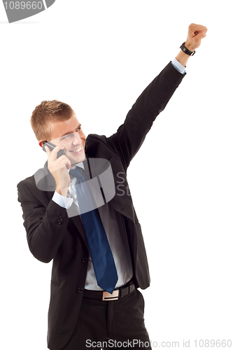 Image of winning on the phone