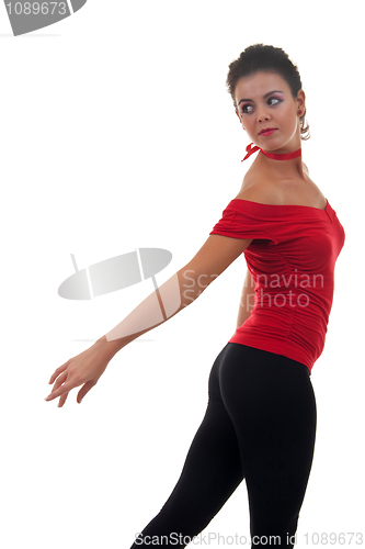 Image of  ballerina is dancing gracefully 