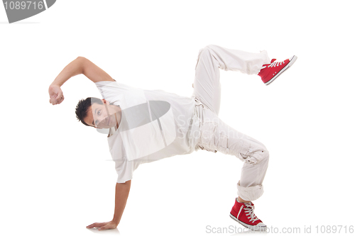 Image of break dancer posing