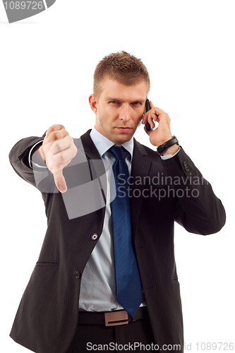 Image of Business man with bad news