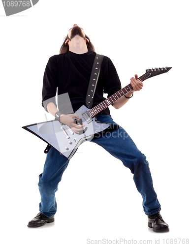 Image of musician plays the guitar