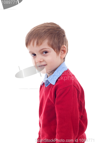 Image of Portrait of an adorable young boy 