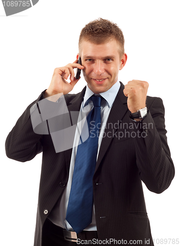 Image of winning on the phone