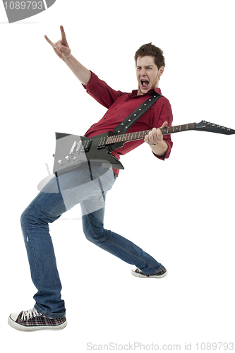 Image of Musician with guitar 