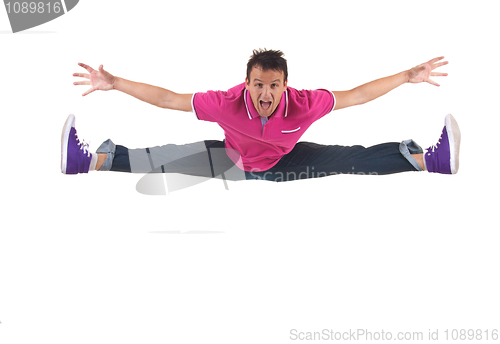 Image of jumping and screaming