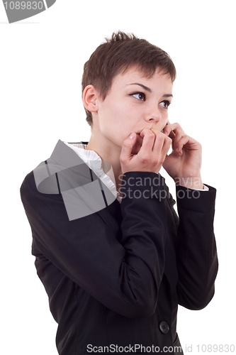 Image of woman worries about bad business