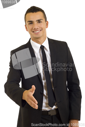 Image of Business man giving handshake