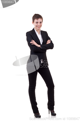 Image of business woman with look of success 