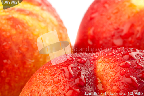 Image of Closeup of fresh nectarines