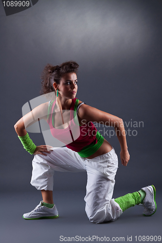 Image of dancer taking a moment 