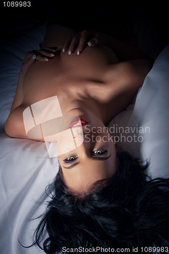 Image of girl in bed