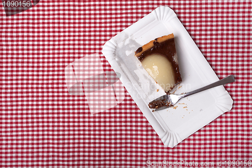 Image of Half eaten fruit cake