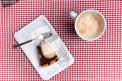 Image of Coffee cup and Cake