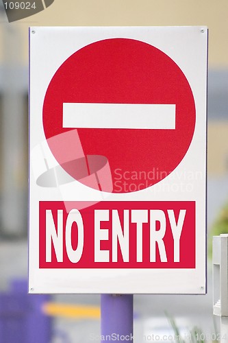 Image of No Entry Sign