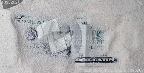 Image of Dollar In The Sand Horizontal.