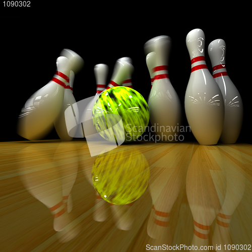 Image of Yellow ball does strike!