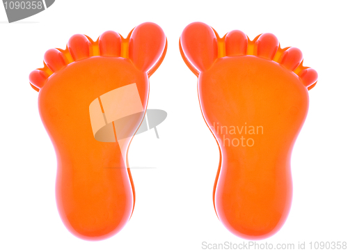 Image of Feet forms beach toys