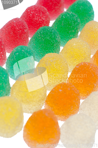 Image of Colorful jelly fruit candies 