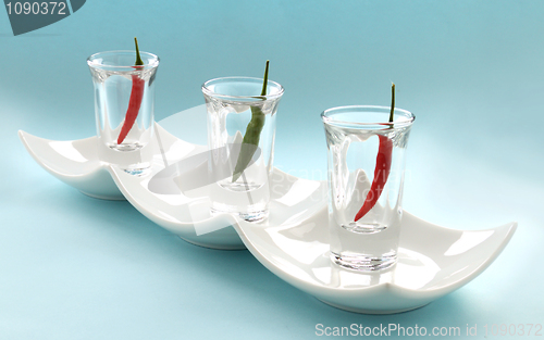 Image of Chillies In Glasses