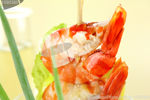 Image of Shrimp On Skewer