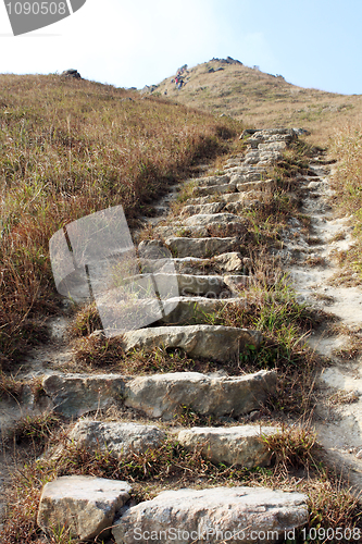 Image of path through mountains 