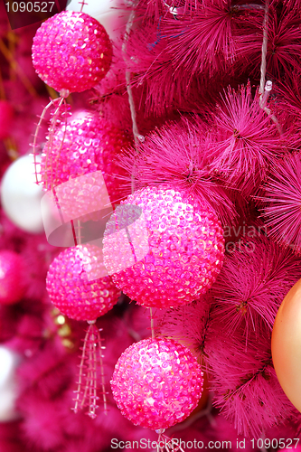 Image of pink christmas background