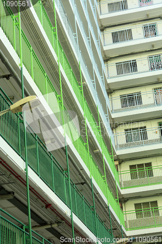 Image of Hong Kong public housing apartment block 