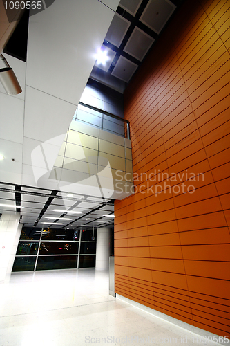 Image of modern hall in building. 