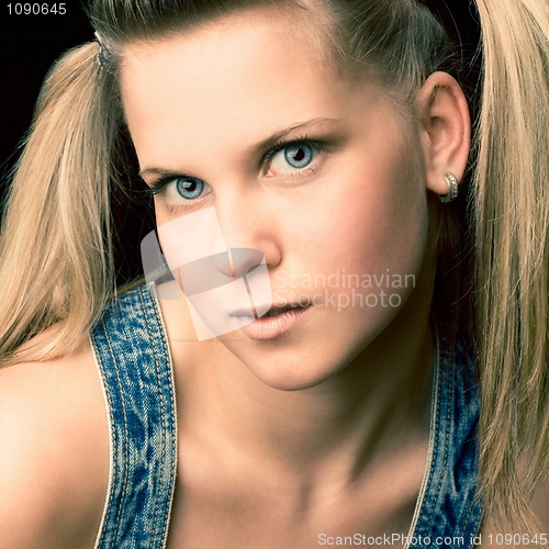 Image of attractive portrait teen girl