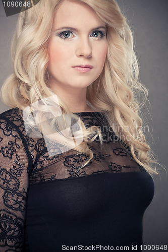 Image of attractive blond portrait girl