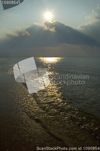 Image of beach sunset