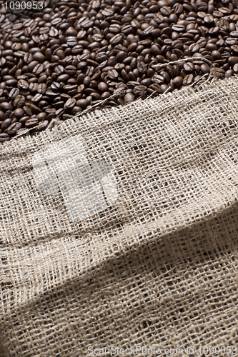 Image of Bag full of coffee beans