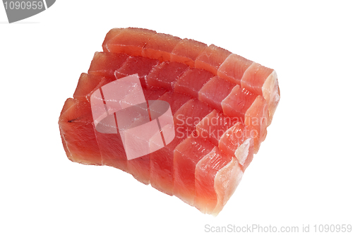 Image of Sliced raw bluefin tuna