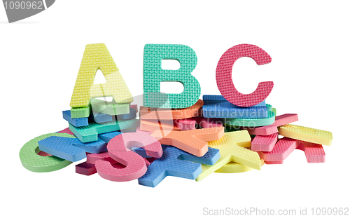 Image of Pile of alphabet blocks