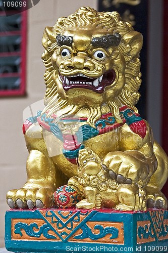 Image of Golden Stone Lion