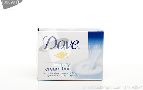Image of Front View Dove cream soap bar