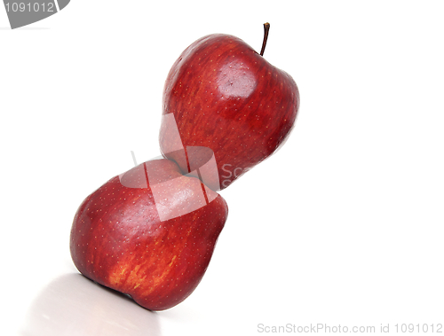 Image of Two red apples