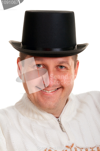 Image of portrait of a man in a bowler hat
