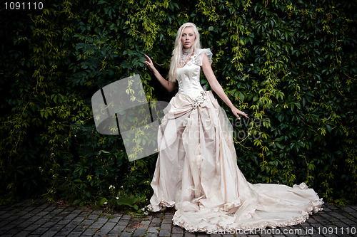 Image of bride in white