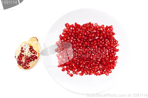 Image of Red pomegranate seeds
