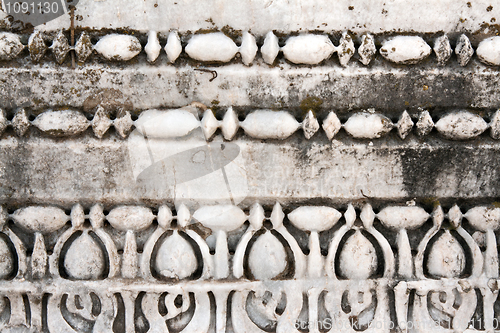 Image of Carved patterns in marble