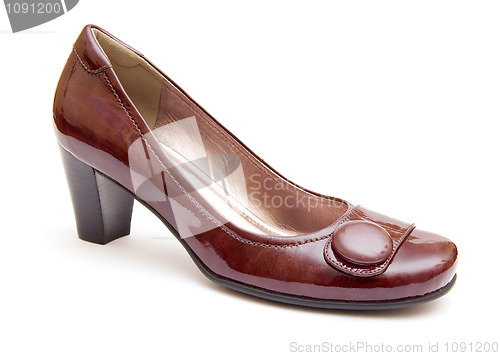Image of Brown woman's shoe